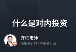 [对内对外公馆活动]什么是对内投资