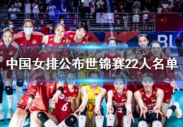 2022中国女排世锦赛名单公布中国女排公布世锦赛22人名单