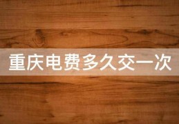 重庆电费多久交一次