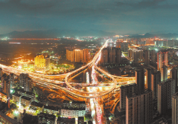 [温州瓯越高架通车]温瑞大道（瓯越大道）南段快速路一期工程高架试通车