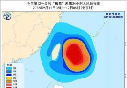 [梅花路径]上海或直面“梅花”！2022年第12号台风梅花最新消息实时路径系统图发布“梅花”加强为强台风级持续北上